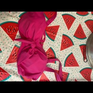 Hot pink bathing suit